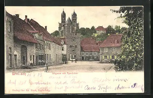AK Breisach, Altgasse mit Speckthor