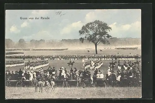 AK Soldaten der Infanterie bei der Parade