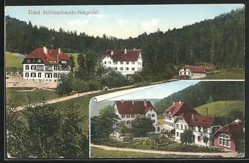 AK Bad Rötenbach-Nagold, Blick auf Gebäude