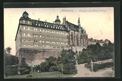 AK Altenburg, Blick auf Schloss