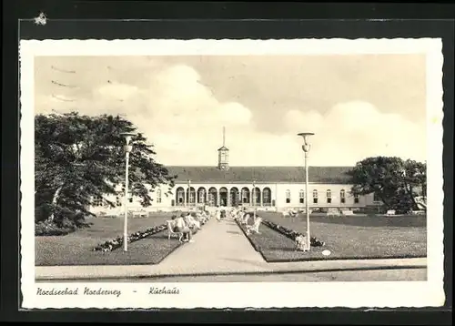 AK Norderney, Kurhaus mit Grünanlagen