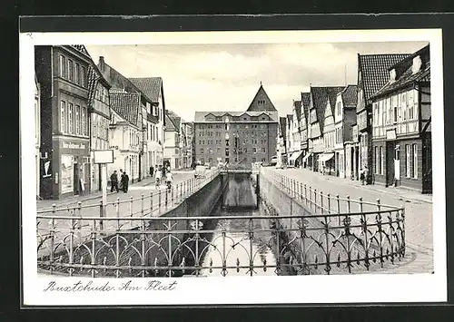 AK Buxtehude, Am Fleet mit Geschäften