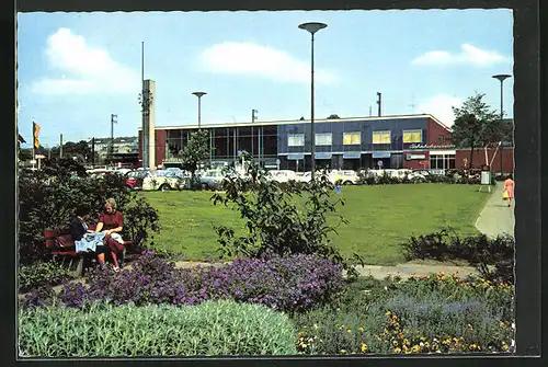 AK Recklinghausen, Blick auf den Hauptbahnhof