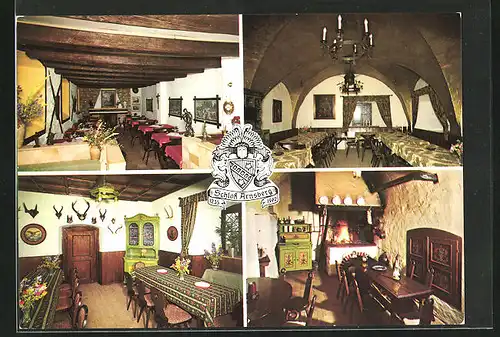 AK Kipfenberg-Arnsberg, Hotel und Restaurant Schloss Arnsberg, Innenansichten