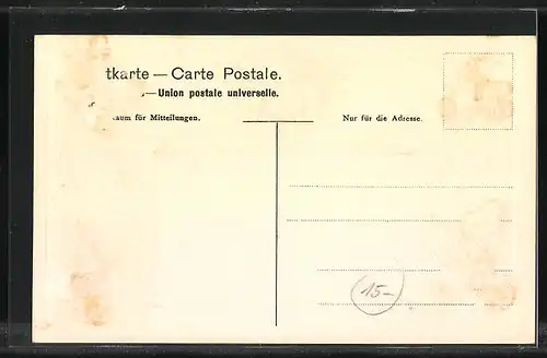 Präge-AK Deutsches Reich, Wappen und Briefmarken