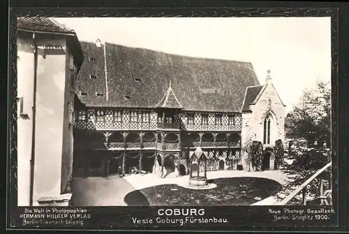 Foto-AK NPG Nr. 1931: Coburg, Fürstenbau in der Veste