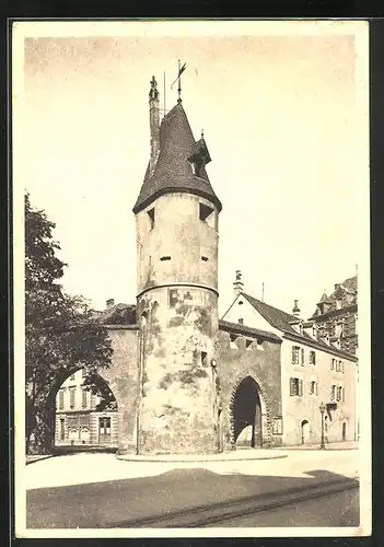 AK Mülhausen, Bollwerkturm im Sonnenschein