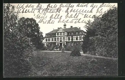 AK Burgdorf /Braunschweig, Blick auf Gasthof