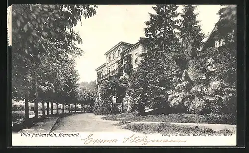 AK Herrenalb, Blick auf das Hotel Villa Falkenstein