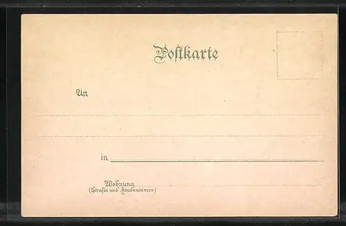 Lithographie Bad Griesbach, Totalansicht vom Stahl- u. Moorbad