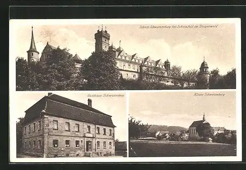 AK Schwarzenberg, Gasthaus, Schloss, Kloster