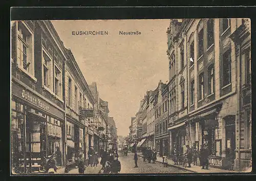 AK Euskirchen, Neustrasse mit Geschäften