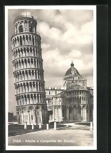 AK Pisa, La Torre Pendente, Abside e Campanile del Duomo