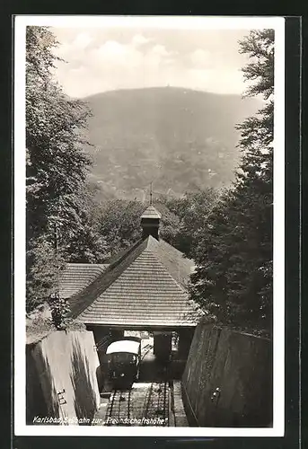 AK Karlsbad, Seilbahn zur Freundschaftshöhe