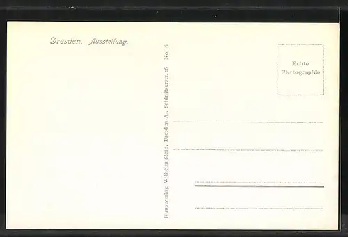 AK Dresden, Ausstellung, Ausstellungshalle