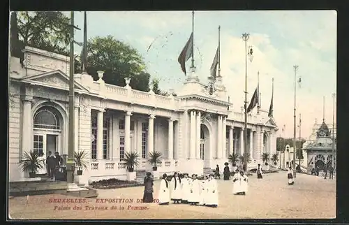 AK Bruxelles, Exposition de 1910, Palais des Travaux de la Femme