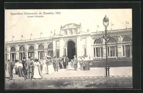 AK Bruxelles, Exposition Universelle 1910, Facade Principale