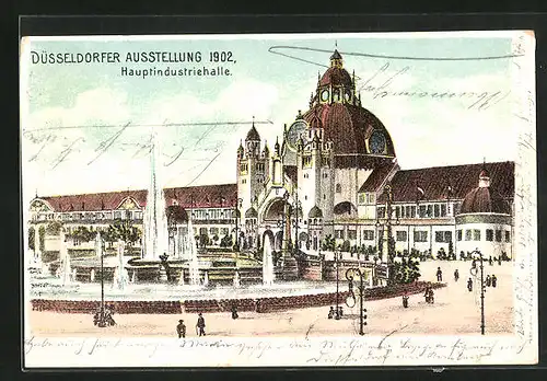 AK Düsseldorf, Ausstellung 1902, Hauptindustriehalle