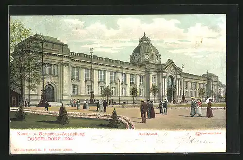 AK Düsseldorf, Kunst- u. Gartenbau-Ausstellung 1904, Kunstpalast