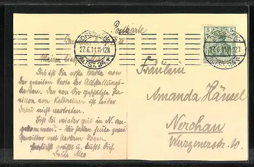 AK Dresden, Internationale Hygiene-Ausstellung 1911, schweizerischer Staats-Pavillon