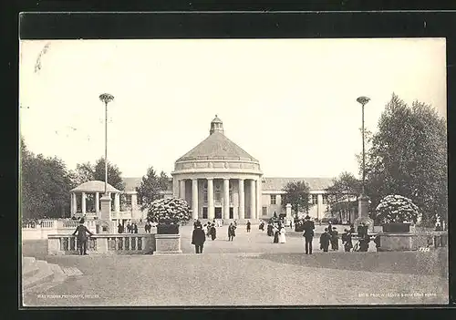 AK Dresden, Internationale Hygiene-Ausstellung 1911, Festplatz mit populärer Halle, Der Mensch