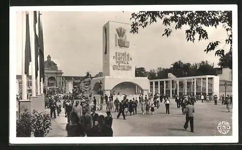 AK Budapest, Messe 1942, Nemzetközi Vasar Haborus Vasar