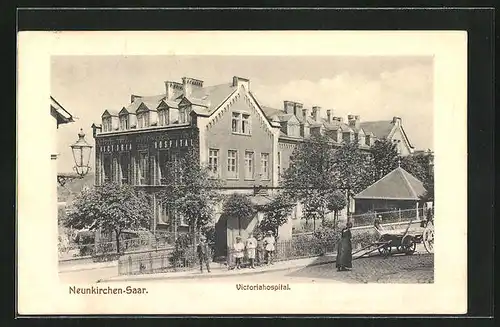 AK Neunkirchen-Saar, Blick auf das Victoriahospital