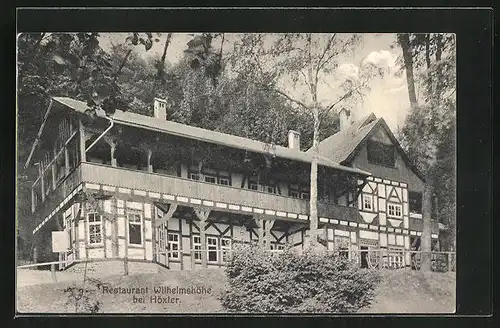 AK Höxter, Partie am Restaurant Wilhelmshöhe