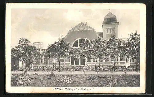 AK Wanne, Blick auf das Kaisergarten Restaurant