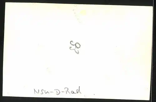 Fotografie Motorrad NSU-D-Rad, Krad mit Kennzeichen IVB-10769