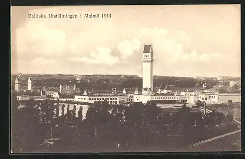 AK Malmö, Baltiska Utställningen 1914, Ausstellung