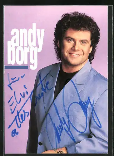 AK Musiker Andy Borg, Autograph