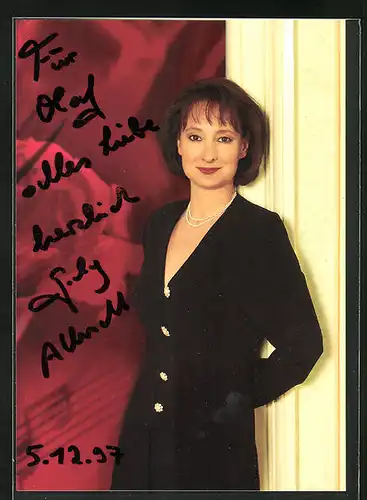 AK Musikerin Gaby Albrecht, Autograph