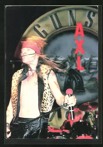 AK Musiker der Band Guns N` Roses Sänger Axl Rose