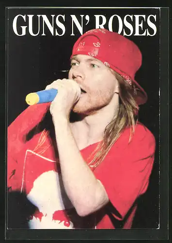 AK Musiker Axl Rose der Band Guns N` Roses