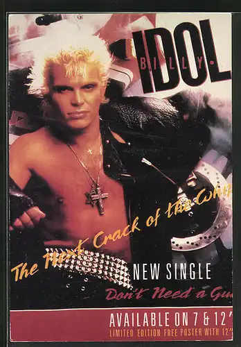 AK Musiker Billy Idol, Single Promotion