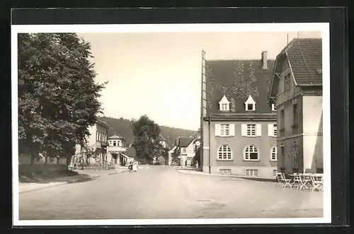 AK Immendingen, Strasse mit Häusern