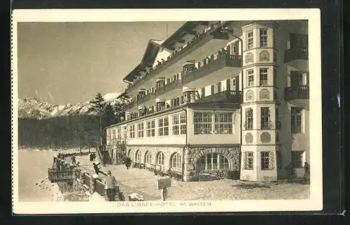 AK Eibsee, Eibsee-Hotel im Winter