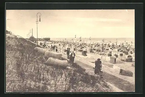 AK Wangerooge, Blick auf Strand