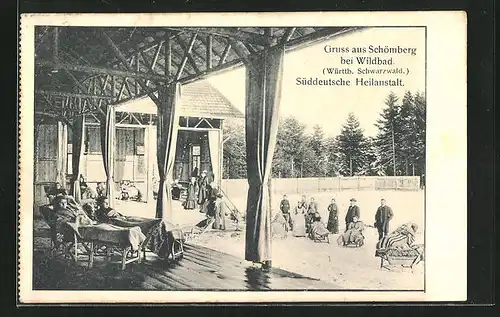 AK Schömberg /Wildbad, Süddeutsche Heilanstalt