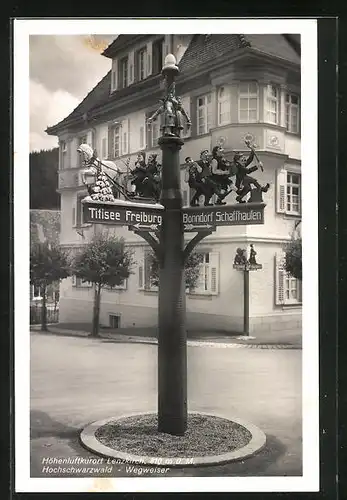 AK Lenzkirch /Hochschwarzwald, Wegweiser