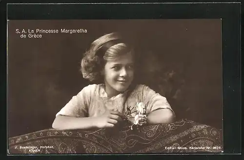 AK S. A. La Princesse Margaretha de Grèce