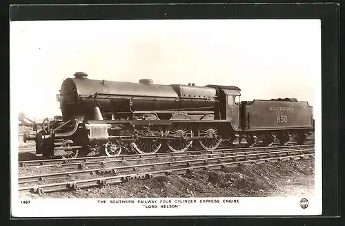AK Englische Eisenbahn Lord Nelson 850, Southern Railway Four Cylinder Express Engine