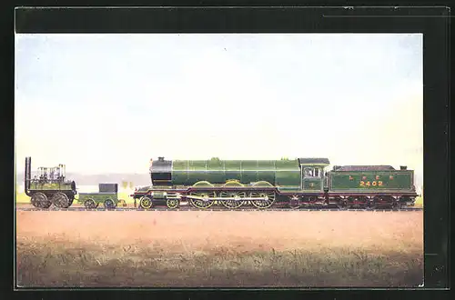 AK Englische Eisenbahn 2402, LNER