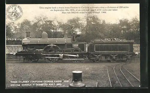 AK Englische Eisenbahn Ionic 1306, Three Cylinder Compound Express Engine