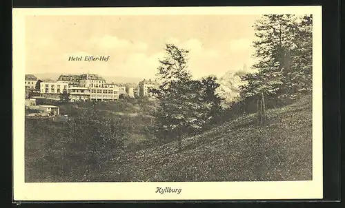 AK Kyllburg, Ortsansicht mit Hotel Eifler-Hof