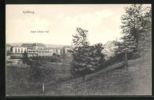 AK Kyllburg, Hotel Eifeler Hof, Ortspartie