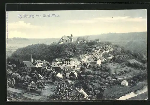 AK Kyllburg, Totalansicht mit Kirche