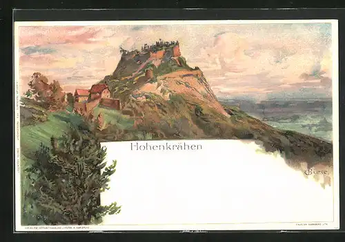 Künstler-AK Carl Biese: Hohenkrähen