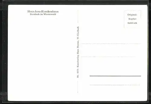 AK Dernbach /Westerwald, Teilansicht des Herz-Jesus-Krankenhauses